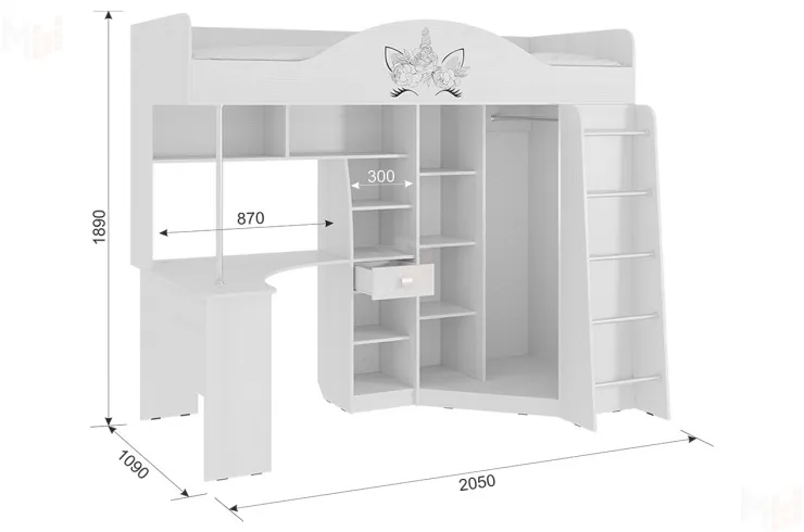 Набор мебели Фэнтези Детский комплекс 