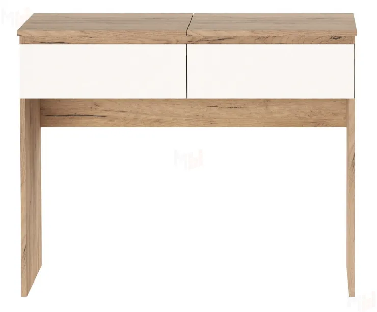 Стол косметический ГРЕТТА Дуб Крафт золотой-Белый