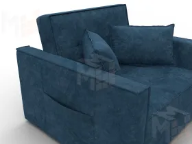 Кресло-кровать Лига-104 (80) ( BRUT 11 синий )