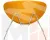 Кресло дизайнерское DOBRIN EMILY (желтая ткань AF13, хромированная сталь)