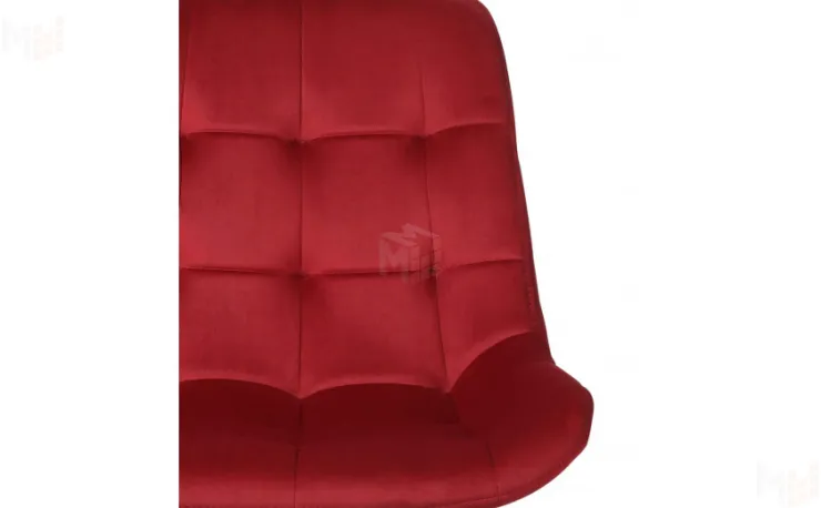 Полубарный поворотный стул Эйден Confetti bordo/черный