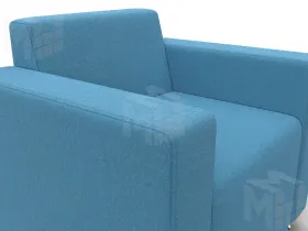 Кресло Лига-093 ВН ( Амур 10 голубой )