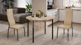 Стол обеденный раздвижной Терра Черный, Сонома