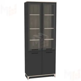 Шкаф для книг AURELIO 8 Антрацит