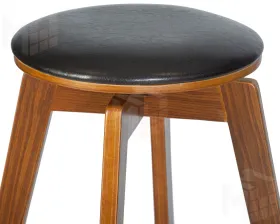 Табурет барный TOM'77 (цвет черный глянец PU ABD 002)