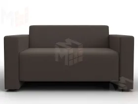 Диван прямой Лига-093 ( Амур 05 коричневый )