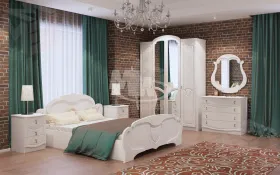 Спальня Мария МДФ белый