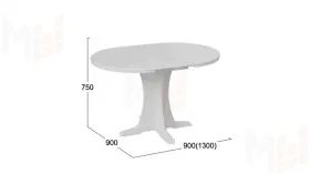 Стол обеденный Amadeo 1 - МО-036 Белый матовый