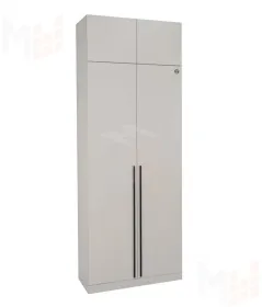 Шкаф 2-х створчатый Николь 2 Кашемир/Ручки-черные матовые