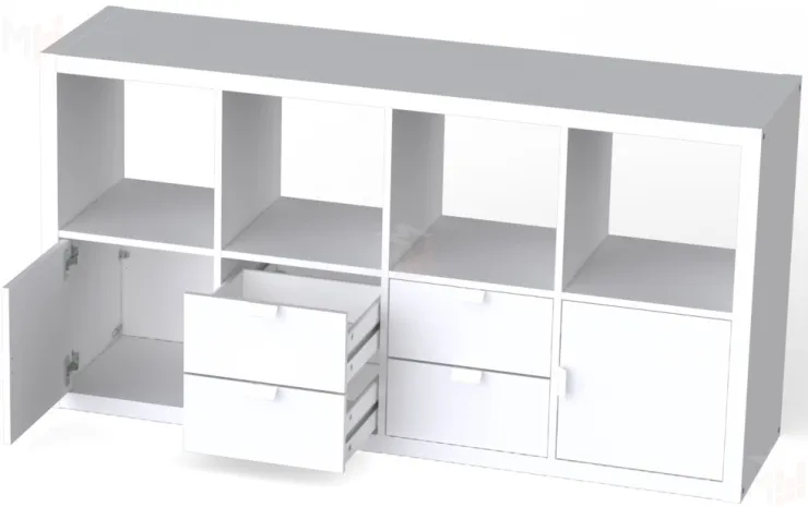 Комплект выдвижных ящиков Фора 4.2 белый