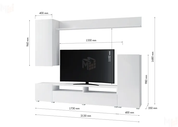 Гостиная Лира ЛДСП Белый