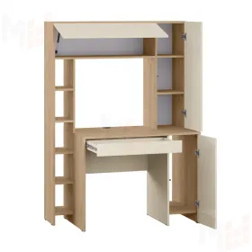  Стол компьютерный Комфорт 12.71 Гикори Натуральный, Сатин