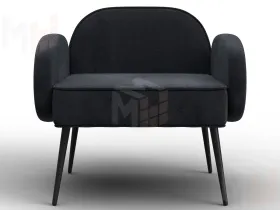 Кресло Лига-086 ( велюр TOWER 11 темно-серый )