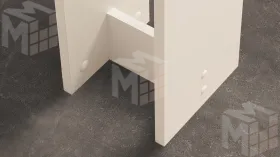 Стол обеденный Анкона Тип 1 Белый, Ателье темный