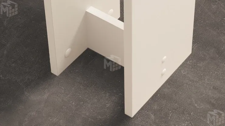 Стол обеденный Анкона Тип 1 Белый, Ателье темный