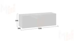 Шкаф навесной Порто - ТД-393.15.11 Белый 