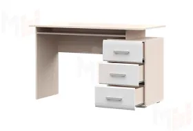 Стол компьютерный Симба дуб белфорд - белый глянец