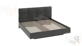 Кровать c мягкой обивкой тип 1 «Элис» (Темная)