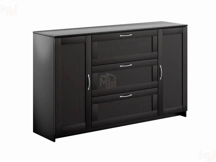 Тумба Сириус 2 двери 3 ящика 156*95 венге