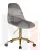 Офисное кресло для персонала DOBRIN MONTY GOLD (серый велюр (MJ9-75))
