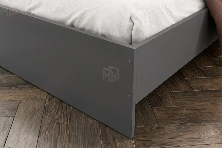 Кровать Денвер 1,6 Графит серый