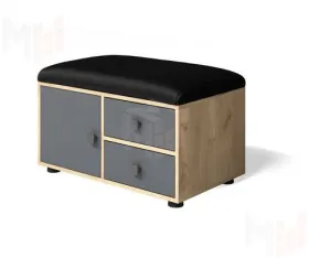 Обувница Мини-Лайт МЛ-5 Дуб крафт золотой/графит