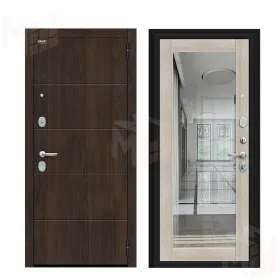 Входная металлическая дверь Флэт Kale Almon/Cappuccino