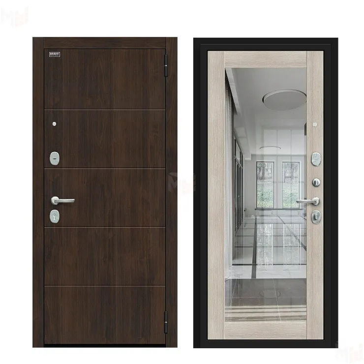 Входная металлическая дверь Флэт Kale Almon/Cappuccino