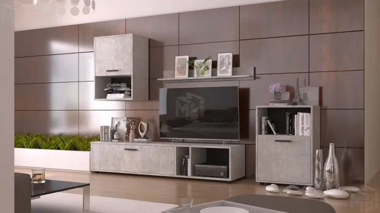 Гостиная НК-мебель Rock Бетон