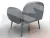 Кресло Лига-086 ( велюр TOWER 10 серый )