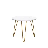 Стол журнальный Калифорния РИД Голд 430 (Белый мрамор)