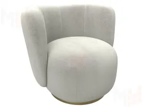 Кресло Лига-072 ( велюр TOWER 01 молочный )
