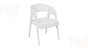 Кресло Техас 1 - W-101  Белый матовый, тк №66 Экокожа