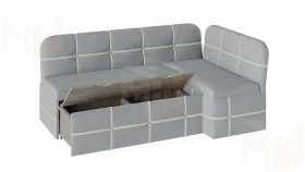 Кухонный уголок Майами со спальным местом (рогожка сине-бежевая)