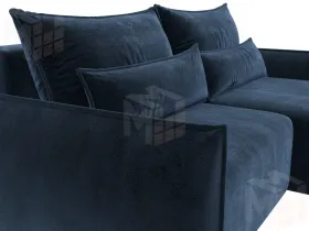 Диван угловой Лига-051 НПБ угол универсальный ( TOWER 13 синий )