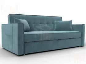 Диван прямой Лига-104 (160) ( SEVEN 113 бирюзовый )