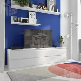 2.03.03.110.1 КАСТОР тумба 6 ящиков RU белая