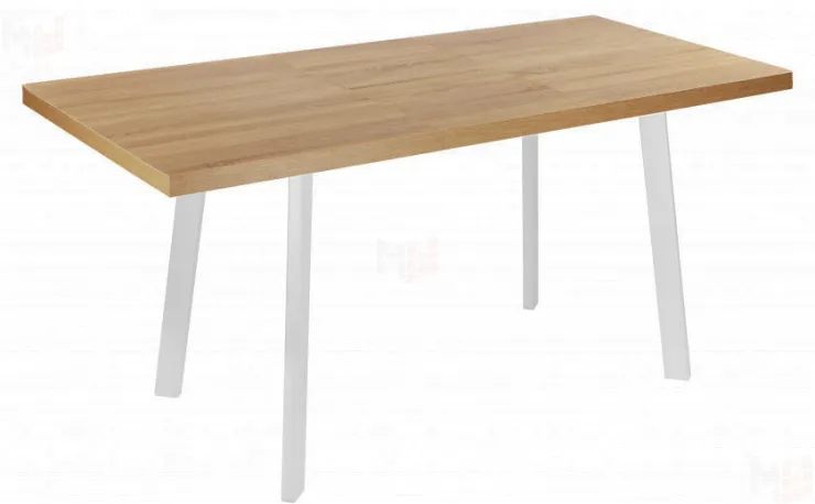 Стол раскладной Лаки Лофт 120 Дуб Сонома/Белый