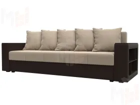 Диван прямой Дубай Лайт ( Бежевый\Коричневый )