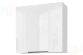 Полка навесная Слайд Белый глянец 