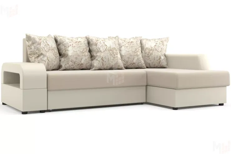 Диван угловой Марго Бежевый  Правый