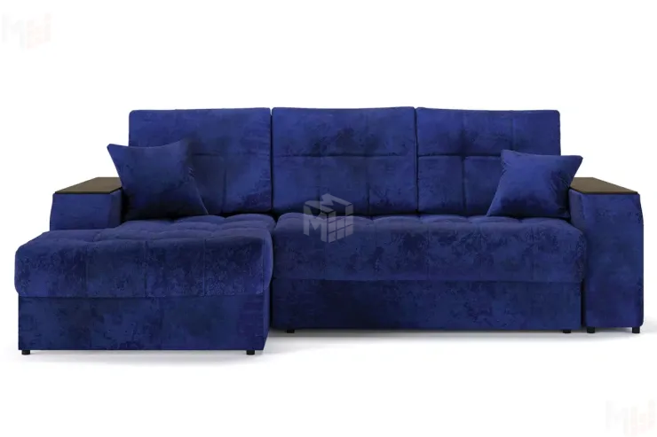 Угловой диван-кровать Лас-Вегас Синий левый