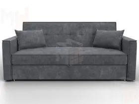 Диван прямой Лига-104 (160) ( BRUT 16 темно-серый )