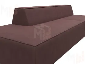 Диван прямой модульный Монс Модерн левый ( JOLY 09 бордовый )