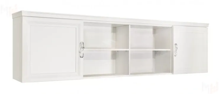 Секция навесная мост Мишель белый матовый