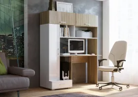 Компьютерный стол ПКС-1 сонома/белый