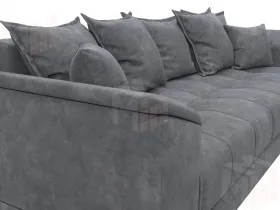 Диван прямой НордСтар НПБ ( BRUT 16 темно-серый )