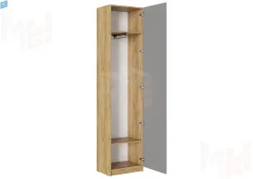 Прихожая Бостон со шкафом ШК-003 (серый шифер)