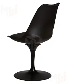 Стул обеденный DOBRIN TULIP (черное основание, цвет черный (B-03))