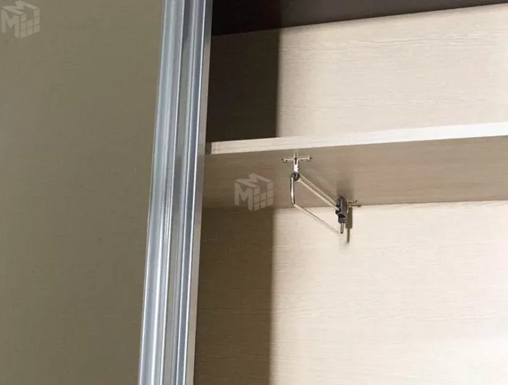 Шкаф-купе с зеркалом Ольга 10 Ясень Шимо Светлый/Венге